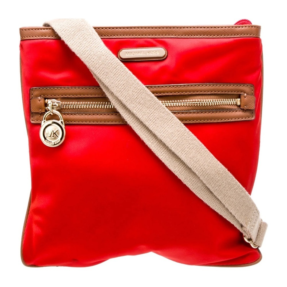 MICHAEL KORS Kempton Red Crossbody Bag Purse